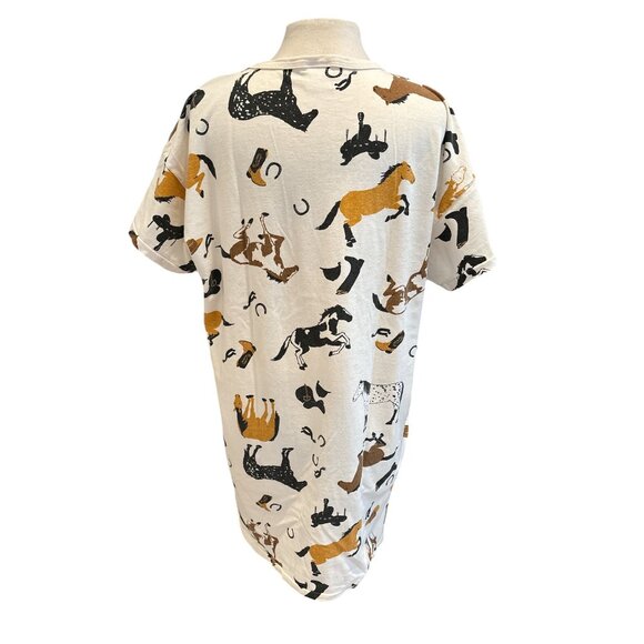 Hatley Equestrian Graphic T-Shirt For Adults - One Size - 100% Cotton - Made In - Picture 3 of 8